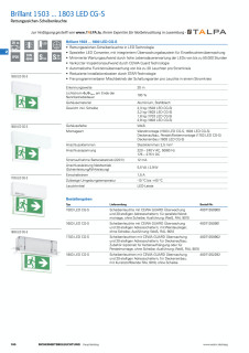 Brillant 1503 , 1603 , 1703 , 1803 LED CG-S