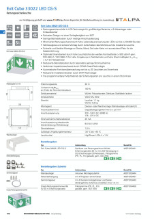 Exit Cube 33022 LED CG-S