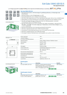 Exit Cube 33042 LED CG-S