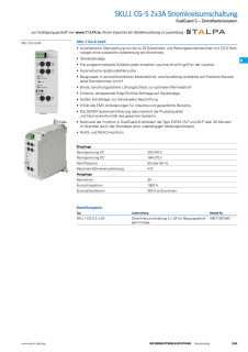 SKU.1 2x3A Stromkreisumschaltung DG-S