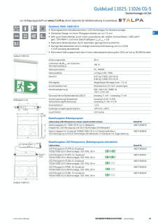 GuideLED 11025 , 11026 LED CG-S