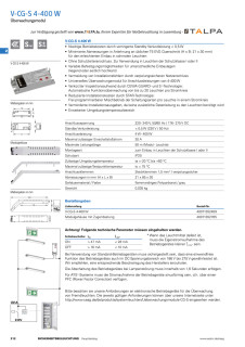 V-CG-S 4-400W